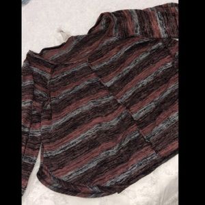 Free People Striped Knit Shirt